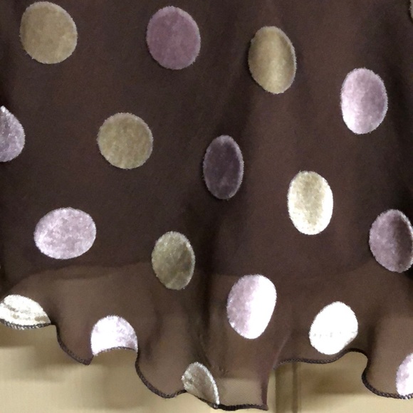 NEW Liquid silk sleeveless polkadot blouse size 4 - Picture 5 of 12